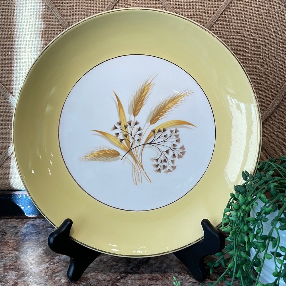 Vintage Autumn Gold plate